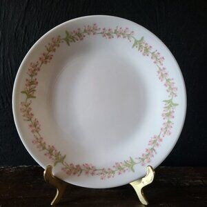 Vintage Corelle Meadow Pink Bread Plate Appetizer Plate 6.75"